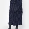 Women esmé studios | Eslexi Midi Skirt Dark Sapphire Pinstripe