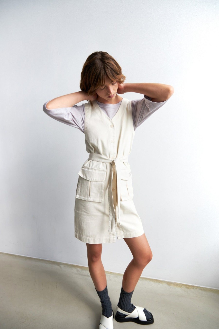 Women esmé studios | Esmasha Vest Dress Buttercream