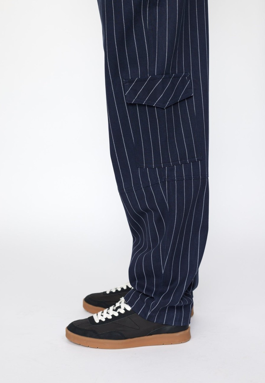 Women esmé studios | Eslexi Pants Dark Sapphire Pinstripe