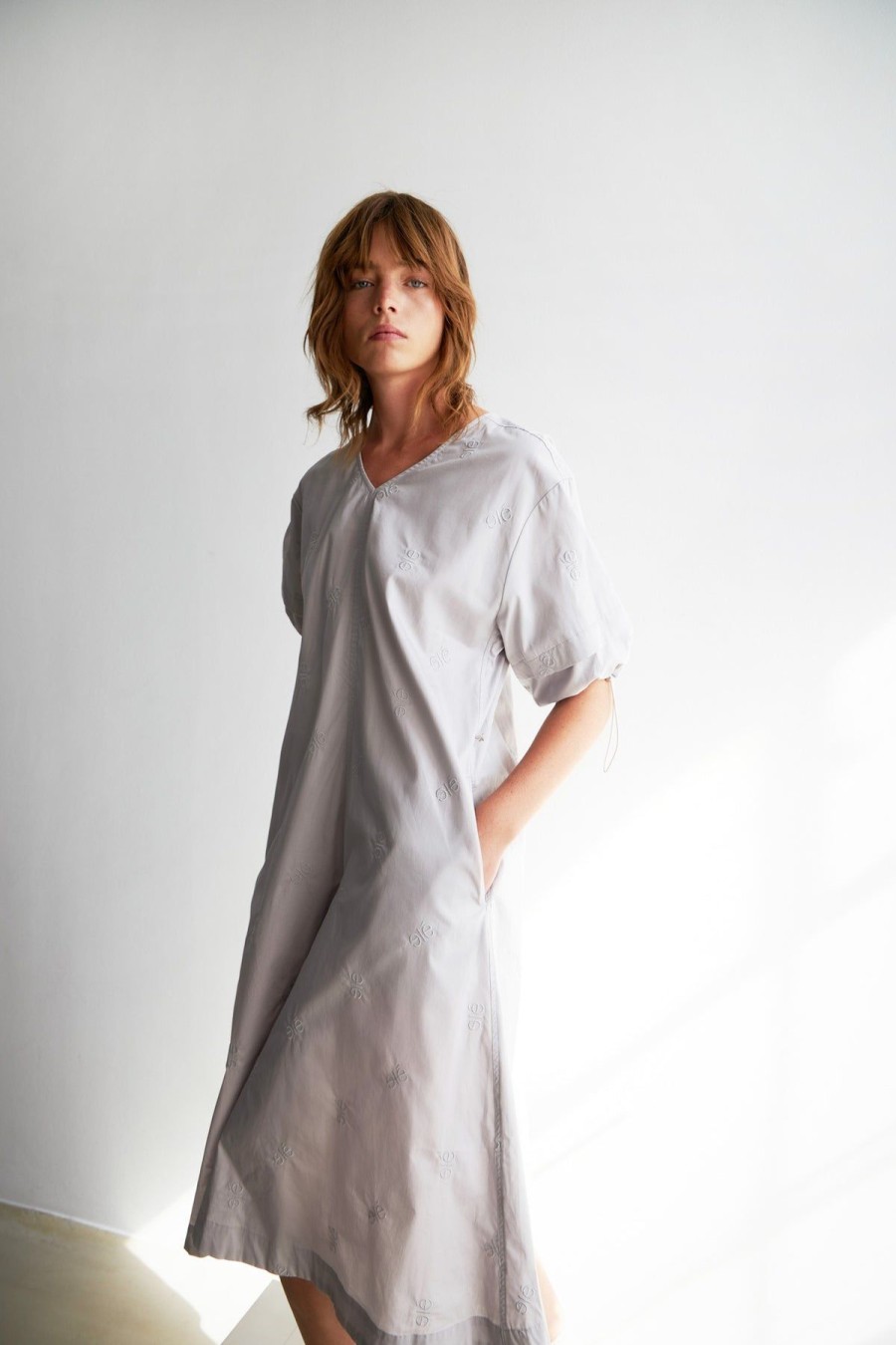 Women esmé studios | Esagnete 2/4 Midi Dress-Gots Raindrops Logo Emb.