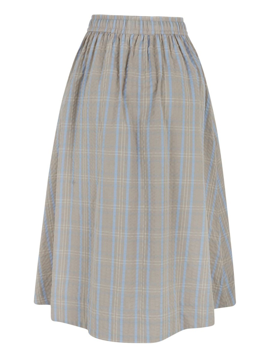 Women esmé studios | Esmella Midi Skirt Chateau Gray Checks