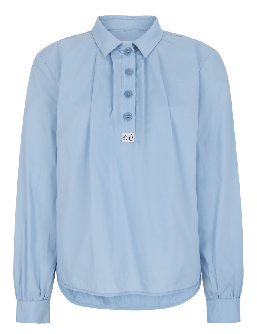 Women esmé studios | Eschristel Ls Blouse Blue Fog