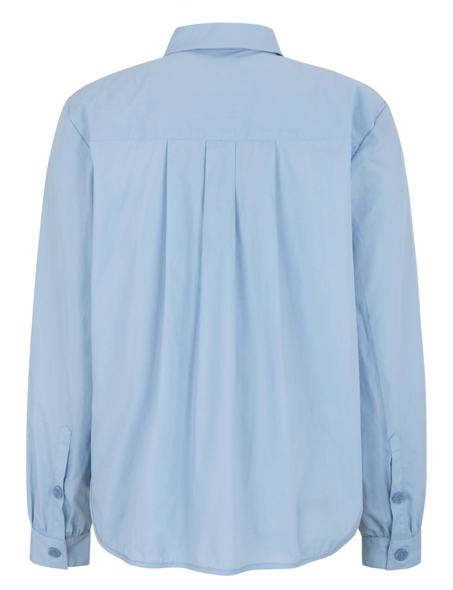 Women esmé studios | Eschristel Ls Blouse Blue Fog