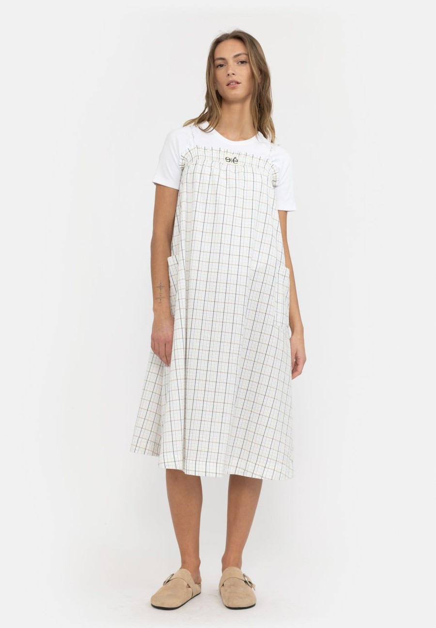 Women esmé studios | Esbetty Strap Dress-Gots Snow White Checks