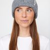 Women esmé studios | Eslinda Beanie Knit Charcoal Gray Melange