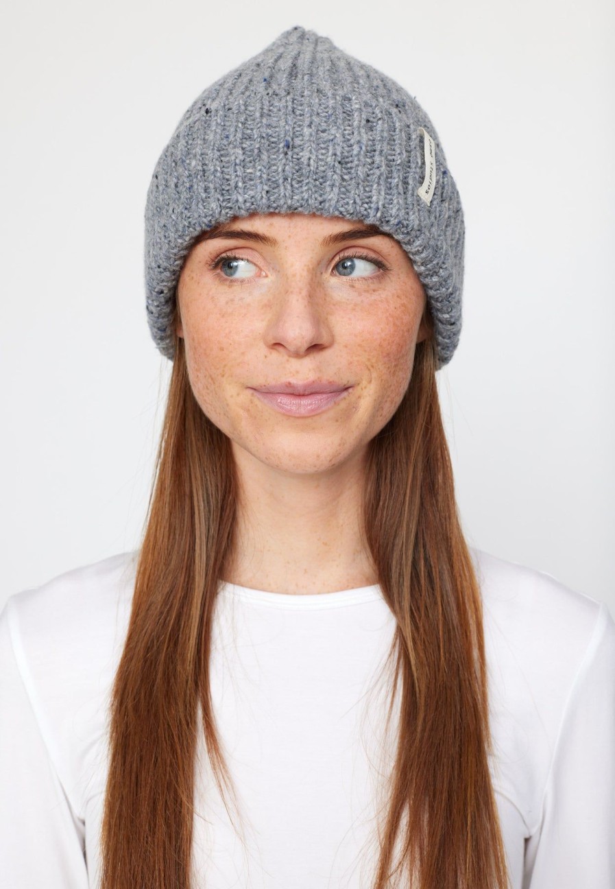 Women esmé studios | Eslinda Beanie Knit Charcoal Gray Melange