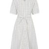 Women esmé studios | Esbetty 2/4 Midi Dress-Gots Snow White Checks