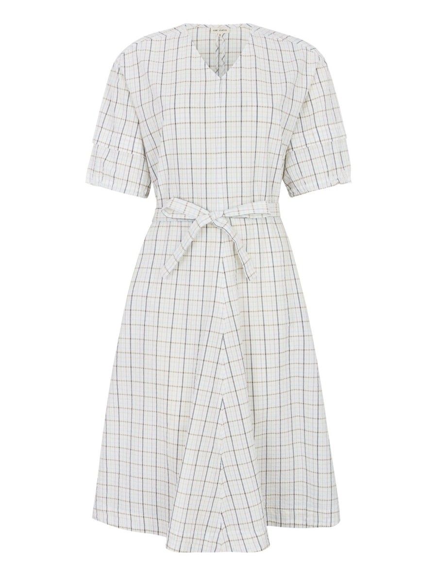 Women esmé studios | Esbetty 2/4 Midi Dress-Gots Snow White Checks