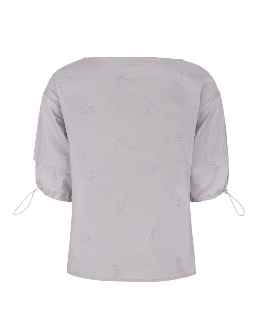 Women esmé studios | Esagnete 2/4 Blouse-Gots Raindrops Logo Emb.