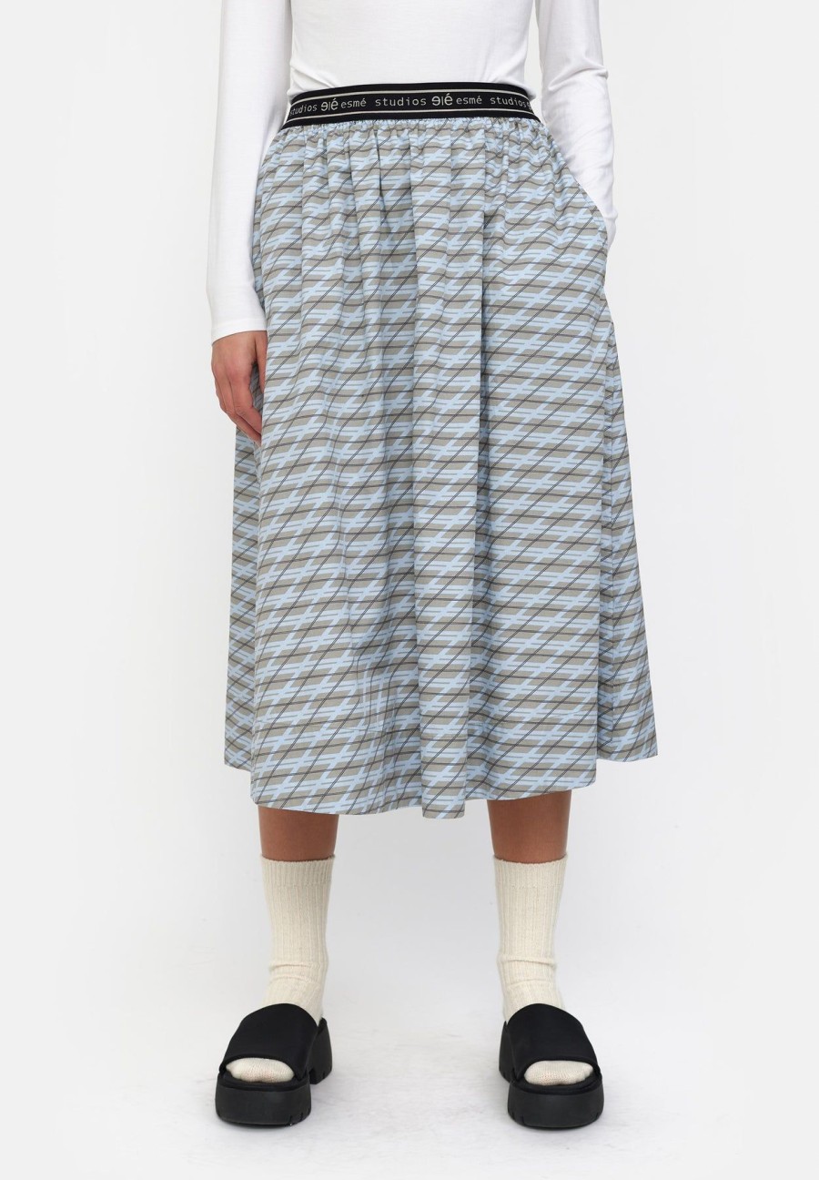 Women esmé studios | Eschanna Midi Skirt Shadow Checks