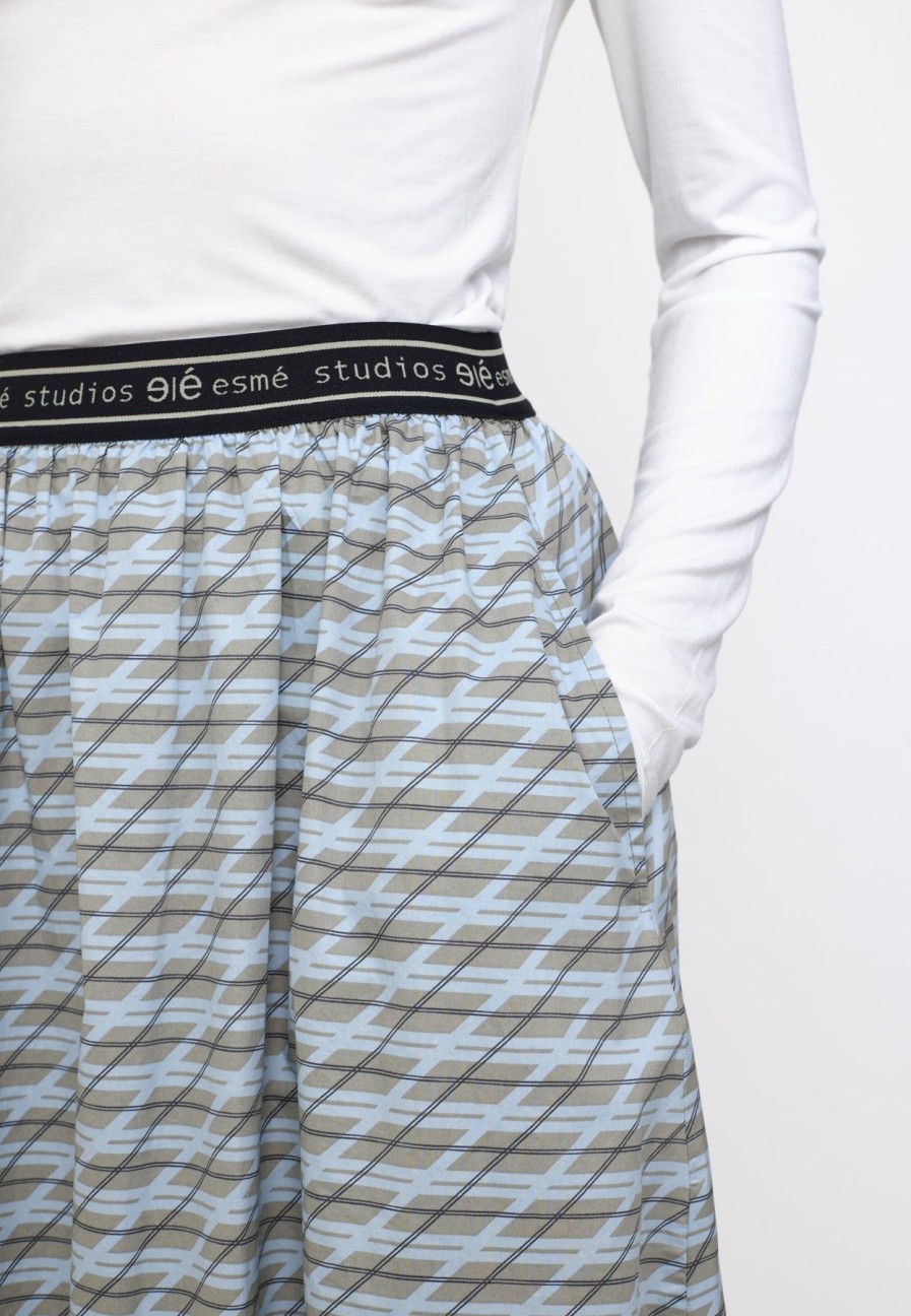 Women esmé studios | Eschanna Midi Skirt Shadow Checks