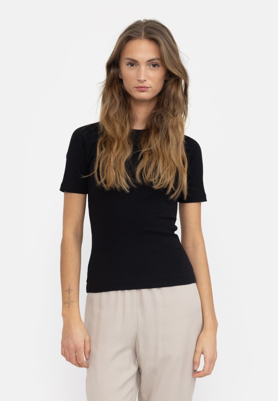 Women esmé studios | Esblossom Ss O-Neck Rib T-Shirt