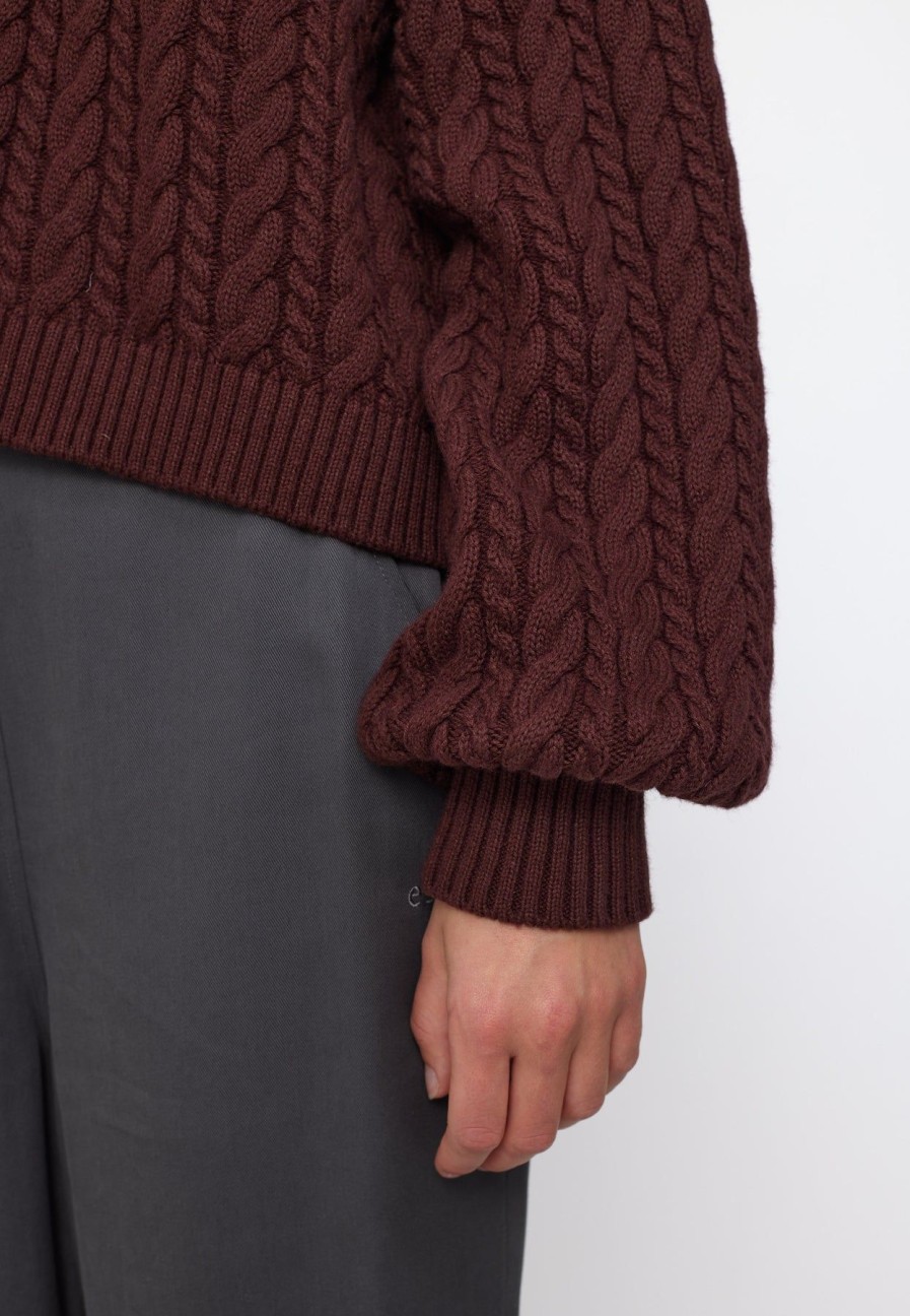 Women esmé studios | Esbraidy Jumper Knit Bitter Chocolate