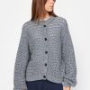 Women esmé studios | Eslinda Cardigan Knit Charcoal Gray Melange