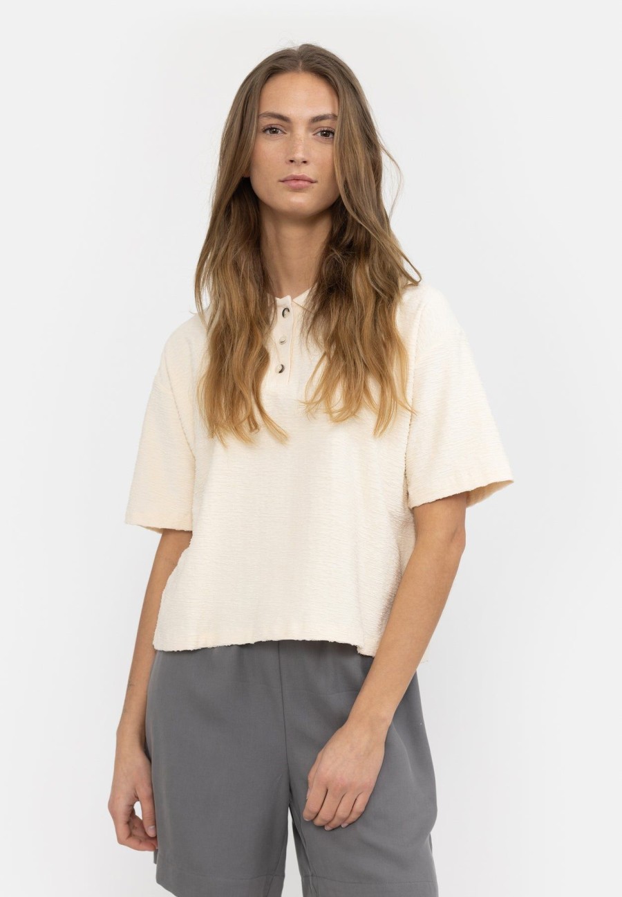 Women esmé studios | Esmindy Polo T-Shirt-Gots Buttercream