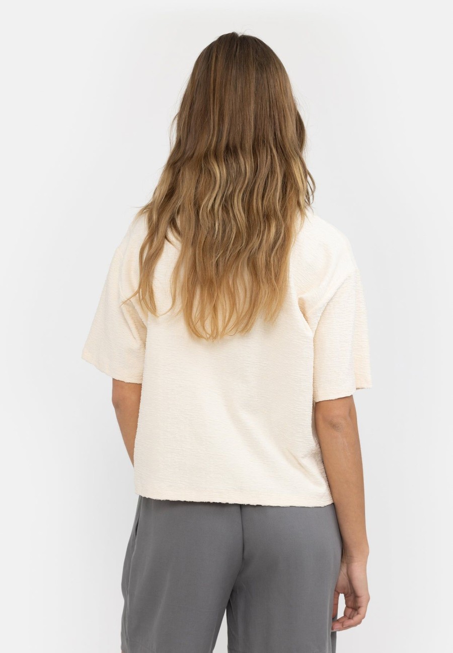 Women esmé studios | Esmindy Polo T-Shirt-Gots Buttercream