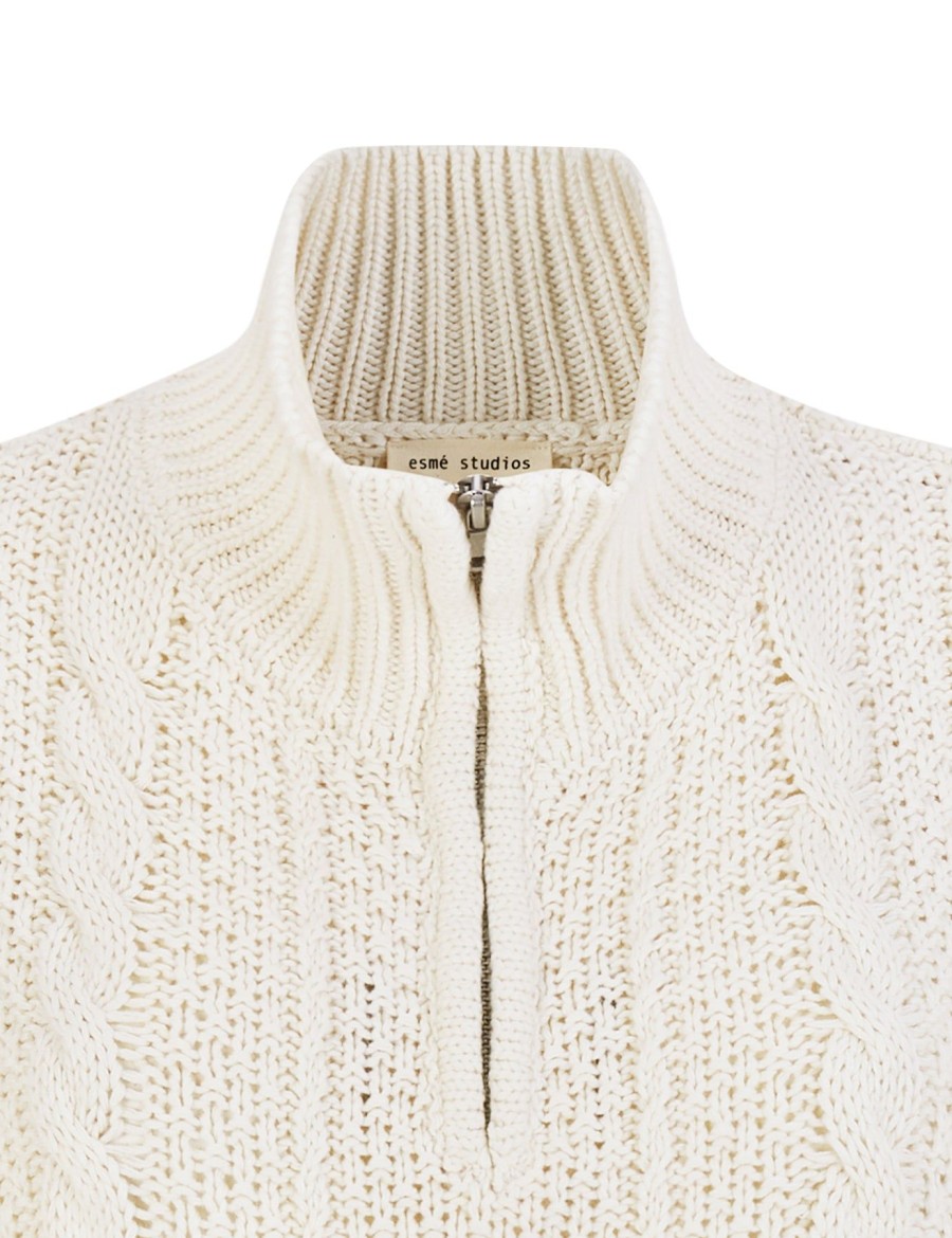 Women esmé studios | Escabia Half Zip Bib Neck Knit