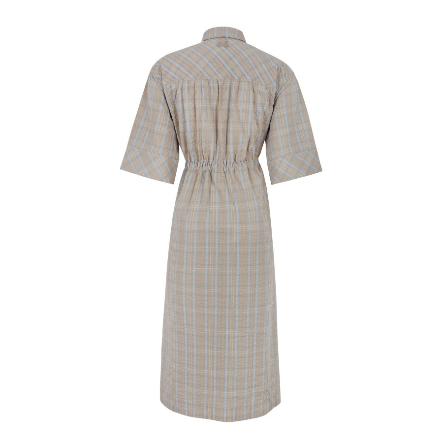 Women esmé studios | Esmella 3/4 Midi Dress Chateau Gray Checks