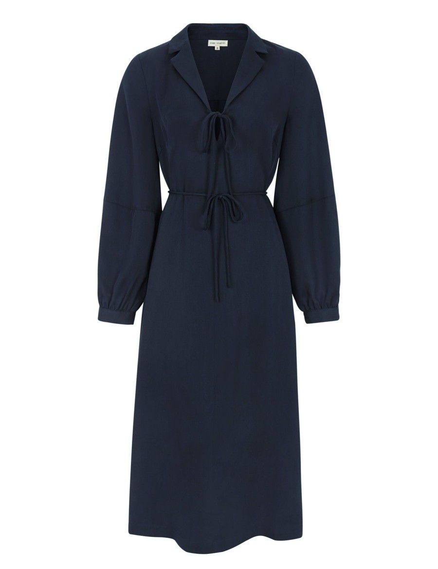 Women esmé studios | Esmolly Ls Midi Dress Dark Sapphire