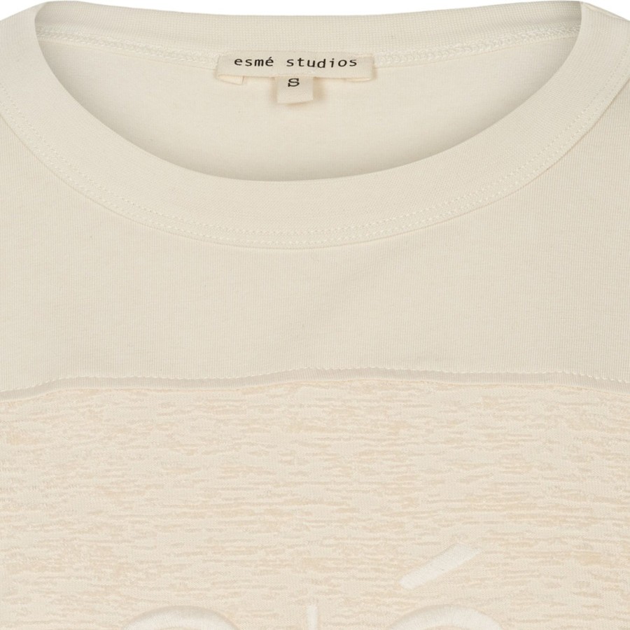 Women esmé studios | Esmindy Ss Loose T-Shirt-Gots Buttercream